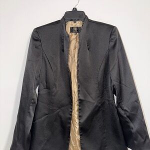 Sandra Darren Black Blazer with Gold Lining